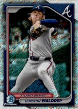 Hurston Waldrep 2024 Bowman Chrome Prospects Shimmer Refractors