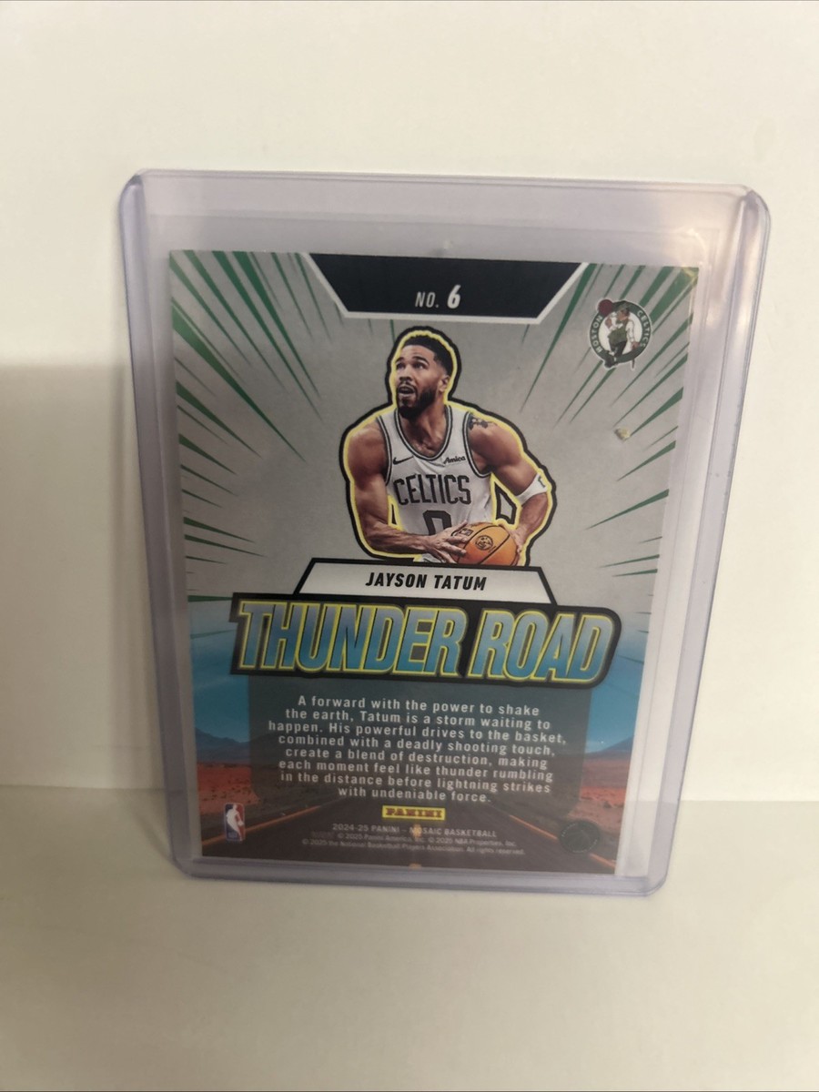 Jayson Tatum 2024-25 Panini Mosaic Thunder Road Boston