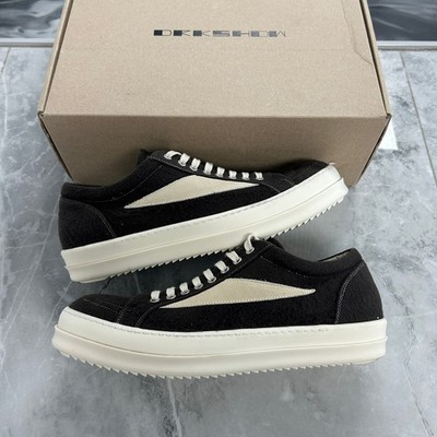 Rick Owens DRKSHDW Hollywood Vintage Low Dark Dust Milk Mens 12 EU 45 Pre-Owned