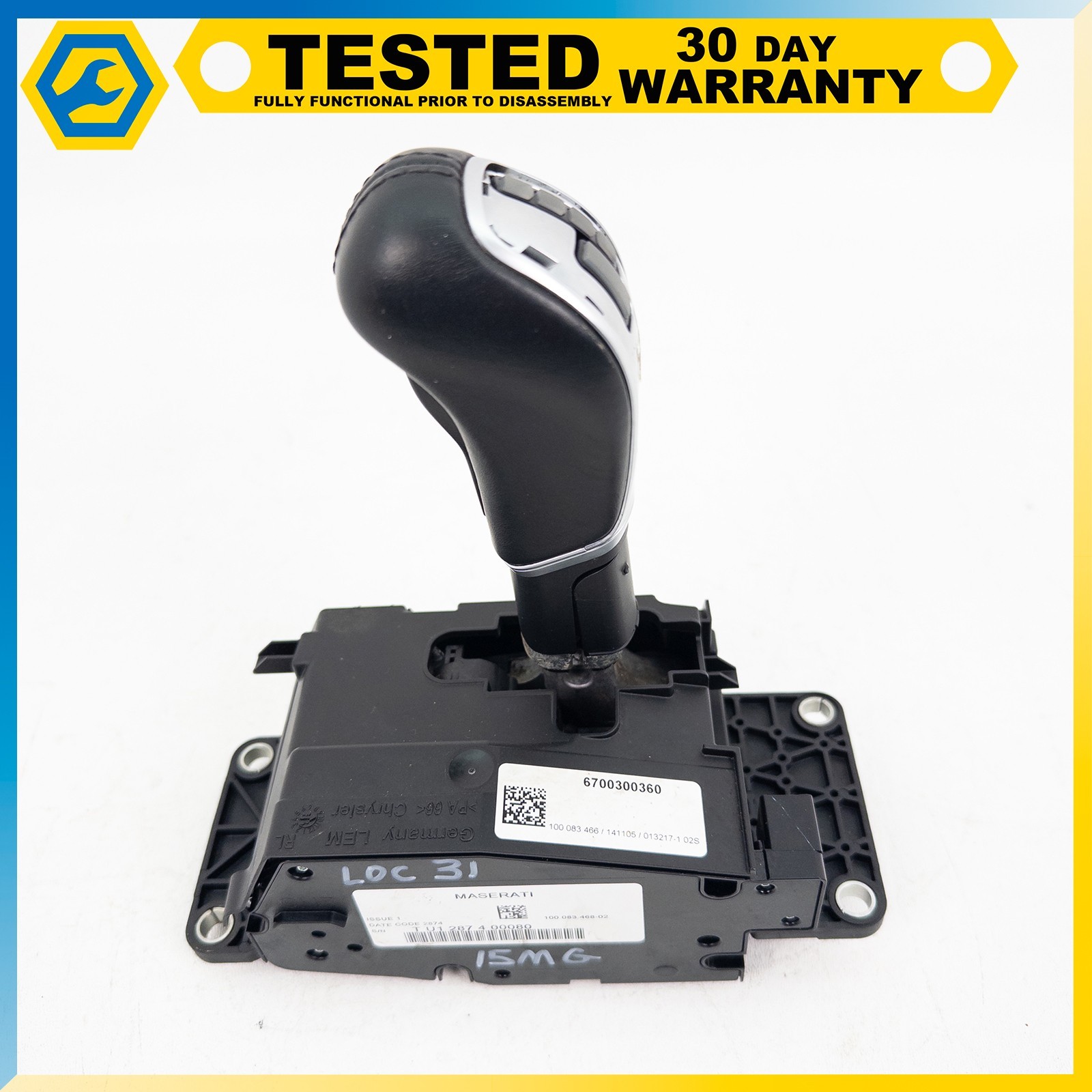 14-24 MASERATI GHIBLI QUATTROPORTE FLOOR SHIFTER GEAR SHIFT SELECTOR BOX OEM