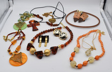 Costume jewelry set bundle - necklaces, earrings  brooches women 11 pieces