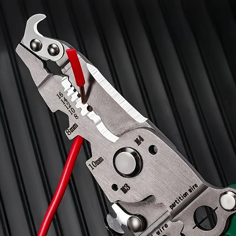 Folding Multifunctional Wire Stripper - Portable All-in-One Electrical Tool - Image 4 of 4