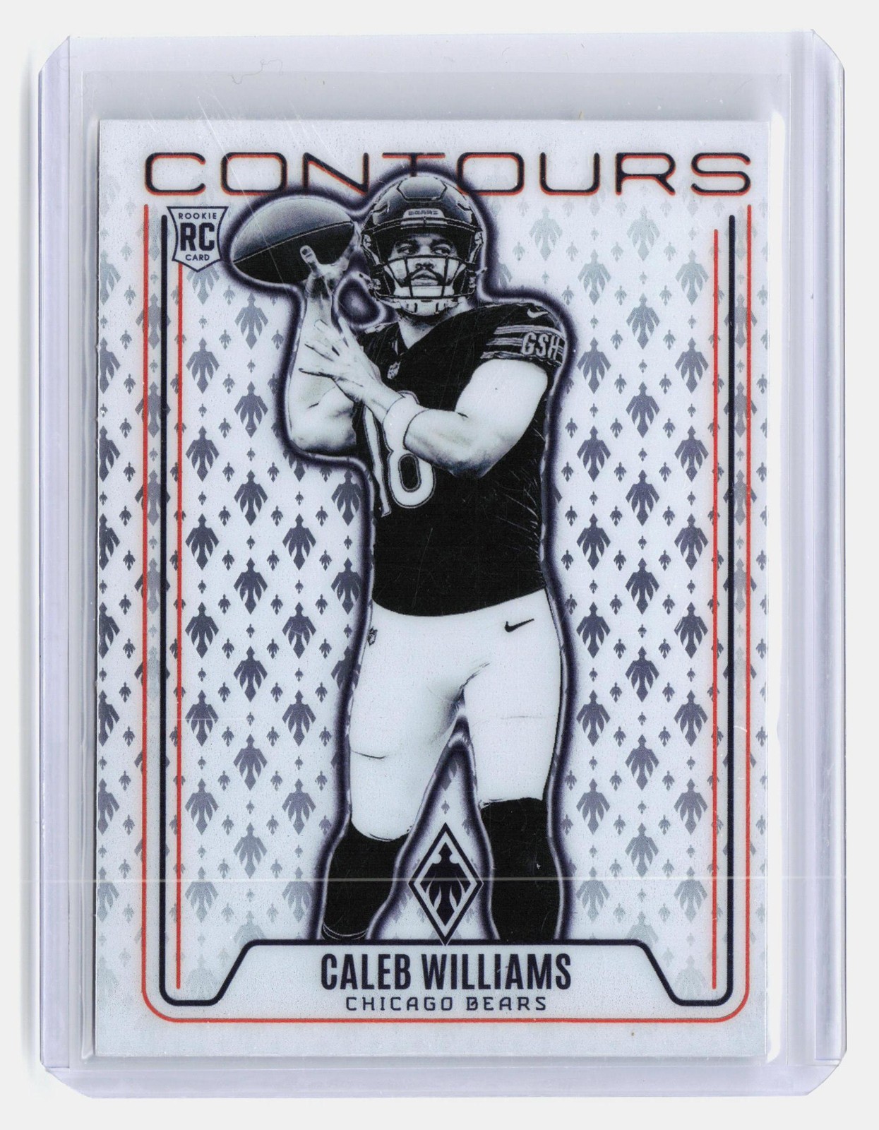 Caleb Williams 2024 Panini Phoenix #CON-CWS Contours Foil RC Insert