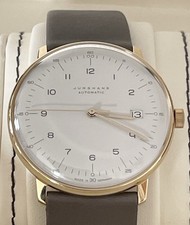Junghans Max Bill 38mm Automatic Datum 027/7806.00  -  near mint