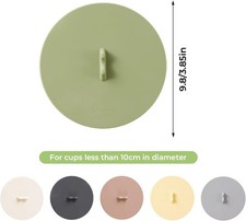 LELE LIFE 4er-Set Silikon-Stretch-Deckel – 6,5 Cm, Dick & Wiederverwendbar, Spülmaschinen- & Gefriergeeignet, Luftdicht