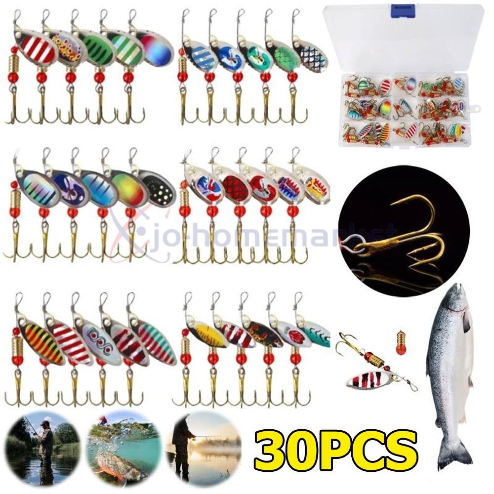 30pcs fishing lures Set Crankbaits, Minnow Baits & Hooks for Freshwa 2 tackle boxes are easier to carry and more convenient to use TSURINOYA Soft Baits Worm Fishing