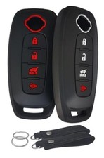 Silicone Key Fob Cover Remote Keyless Case Protector Compatible with Nissan