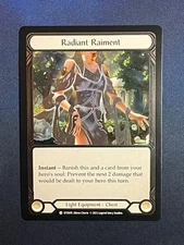 FAB DTD076 Radiant Raiment COLD FOIL Light Equipment Flesh & Blood TCG