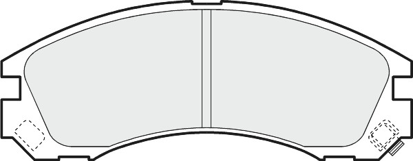 Brake Pads Set fits MITSUBISHI DELICA 2.5D Front 95 to 00 Proformer Quality