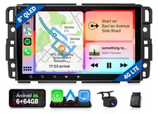 8" QLED 6+64 Android 13 Car Stereo CarPlay GPS for Chevy Silverado 2500HD CANBUS