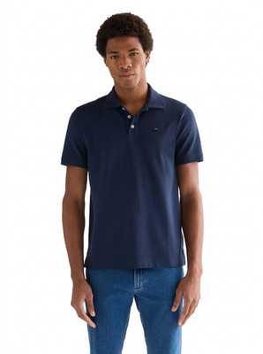 Wrangler Poloshirt Halbarm Blau