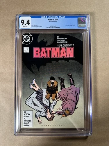 BATMAN #404 (DC, 1987) CGC Graded 9.4 ~ FRANK MILLER ~ YEAR ONE ~ White Pages