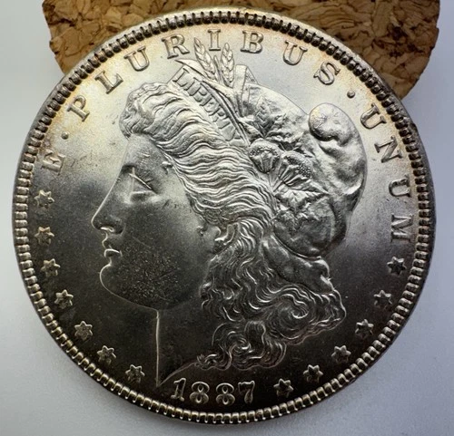 1887 P Morgan Silver Dollar Choice BU MS++ Amazing!