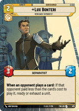 Lux Bonteri, Renegade Separatist - HYPERSPACE - Twilight of the Republic - Star