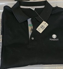 Nicklaus Kurzarm Polohemd Mit Struktur In XL, Pineisle, Golfshirt, schwarz