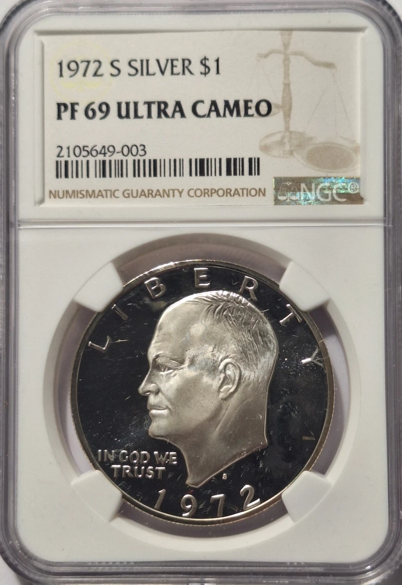 Proof PR 69 Graded 1972 Eisenhower Dollars (1971-1978) for sale | eBay