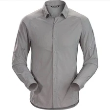 Arc’teryx Elaho Long Sleeve Shirt Men's Gray Size XL Outdoor Performance