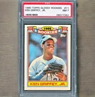 1990 Topps Glossy - Ken Griffey Jr. Rookies #11 PSA 7