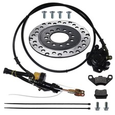 PRO BAT Rear Hydraulic Brake Caliper Master Cylinder Kit  Disc Rotor ATV Go Kar