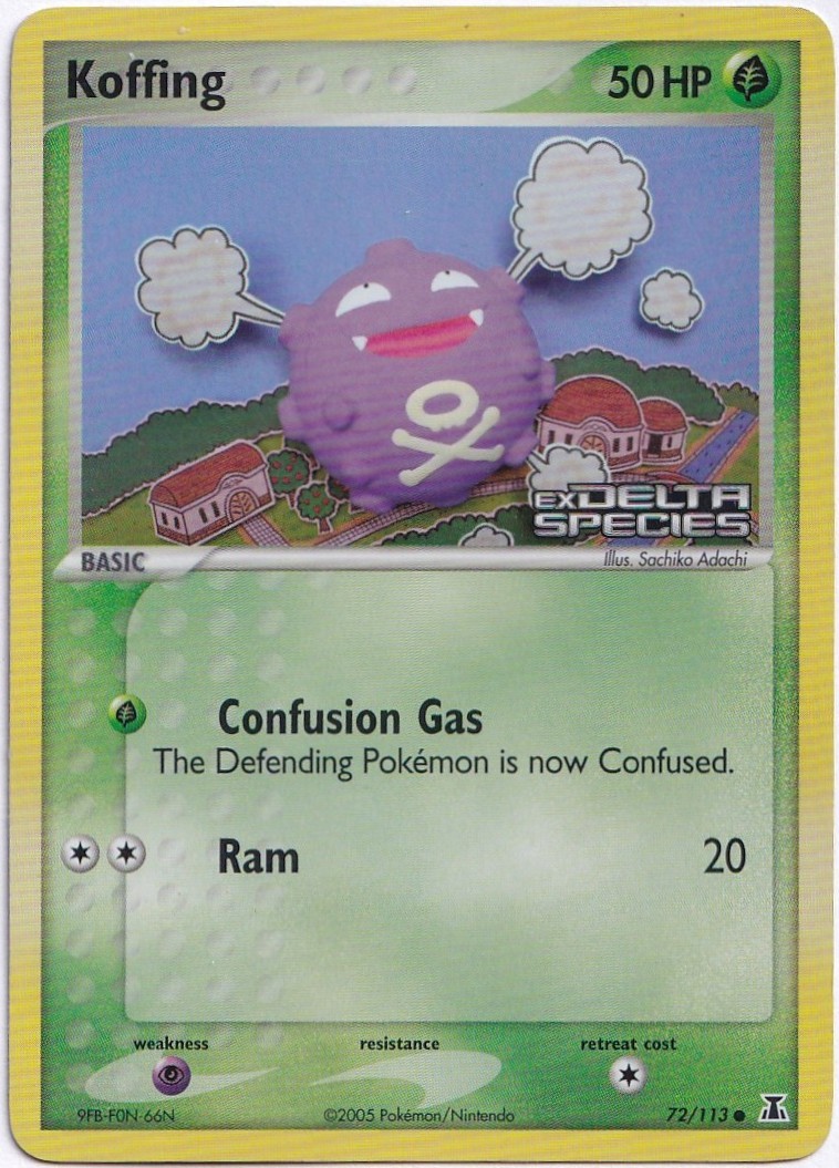Koffing Holo 72/113 Delta Species