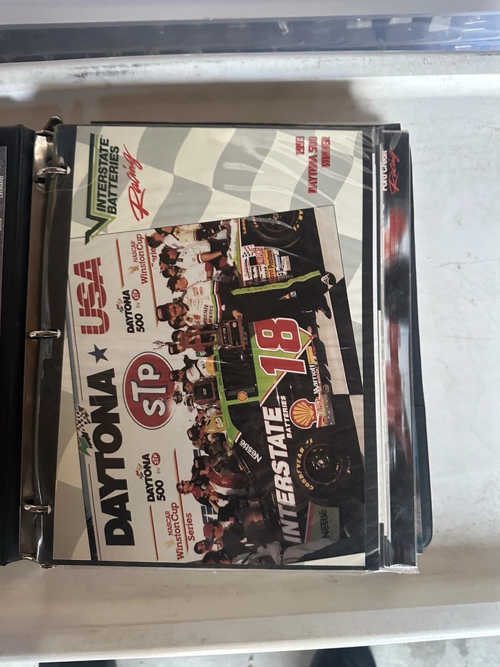 Huge 200 Dale Jarrett card Lot Collection In Pages Albums Postcards & more - Image 2 of 4