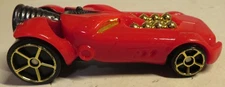 McDonald's Hot Wheels ROCKETFIRE Red Race Car Happy Meal Toy 2009 #2 Used Loose