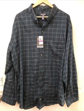 Van Heusen Wrinkle Free Button-Up Long Sleeve Plaid Shirt Mens 2XL 19-19.5 NWT