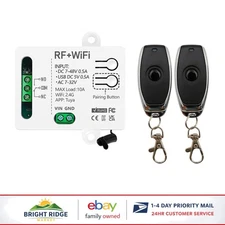 WiFi Smart Switch Relay Module with RF Remote Control for Home Automation