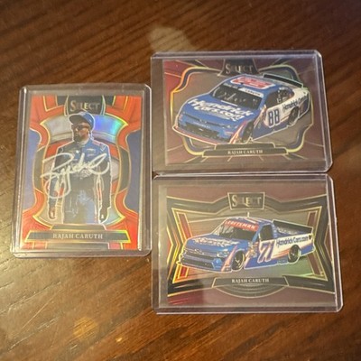 Panini NASCAR Rajah Caruth 3-Card Lot 2024 Select Racing Auto Serial #/125