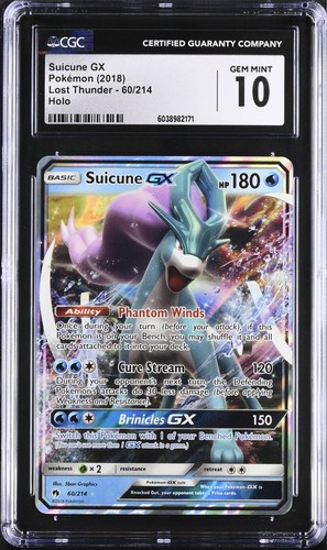 Suicune-GX graded CGC 10 for sale on eBay