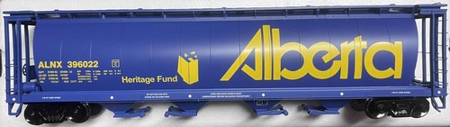 MTH #20-97598 ALBERTA #396022 CANADIAN GRAIN TRAIN 100 TON HOPPER (2 ...