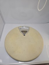 Vintage Round White Counselor Scale by The Brearley Company Glitter Analog Retro