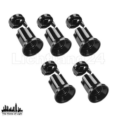 5x E27 Easy Click Illu Fassung (ohne Dichtung) für Lichterkette Flachkabel