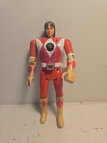 Bandai Mighty Morphin Power Rangers Pink Ranger Flip Head Action Figure ...