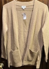 J. Crew beige cardigan sweater, XS, nwt