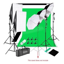 Photography Studio Backdrop Softbox Umbrella Background Stand Light Stand Set