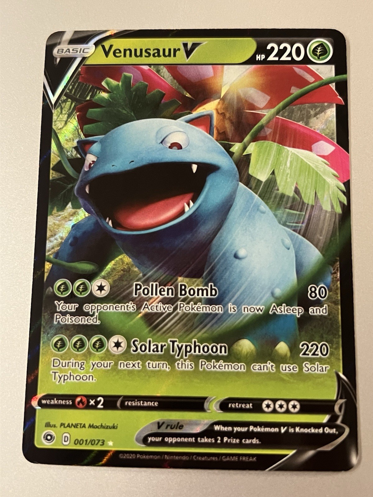 Pokemon Venusaur V 001/073 Champions Path ULTRA RARE NM