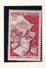 🦬Timbre France N°974 Neuf * - Fleurs et Parfums 1954🦬