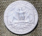 1972 No Mint Mark Washington Quarter. rare off center rim and many more mrrors — photo 2