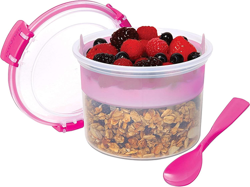 Sistema Breakfast to GO | Food Storage Container with Compartments & Spoon | 530 - Picture 5 of 12
