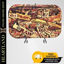 MEDIUM 11" x 7" Metal Rolling Tray  RAW Rolling Papers