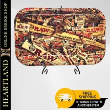 MEDIUM 11" x 7" Metal Rolling Tray | RAW Rolling Papers