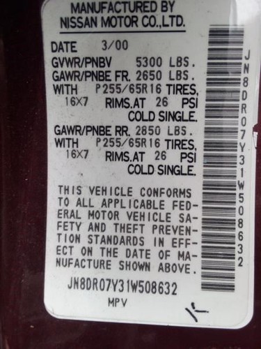 Carrier Front Axle 4.363 Ratio Fits 96-99 01-04 PATHFINDER 26008466 - Picture 9 of 14