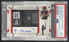 JA'MARR CHASE PSA 9 2021 NATIONAL TREASURES RC HATS OFF AUTO LOGO TAG PATCH 3/3
