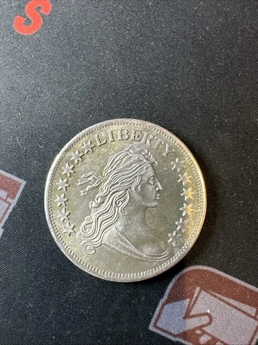 Liberty Draped Bust Design 1 Troy Oz .999 Fine Silver Bullion Round Ounce (B)