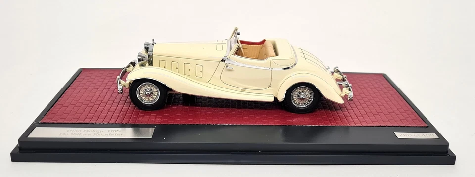 Matrix 1/43 Delage D8S De Villars Roadster 1933 White Scale Model Car - Image 4 of 4