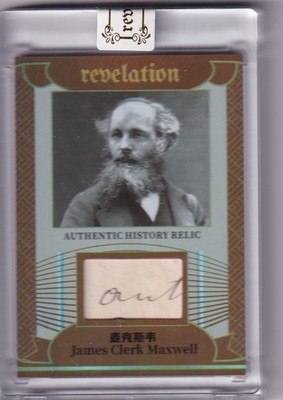 2025 Eternal Revelation World Celebrities James Clerk Maxwell Relic 94/99