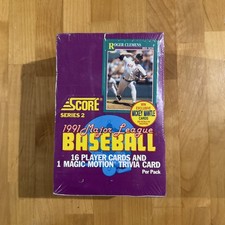 1991 Score Series 2  Box 36 Packs Factory Sealed