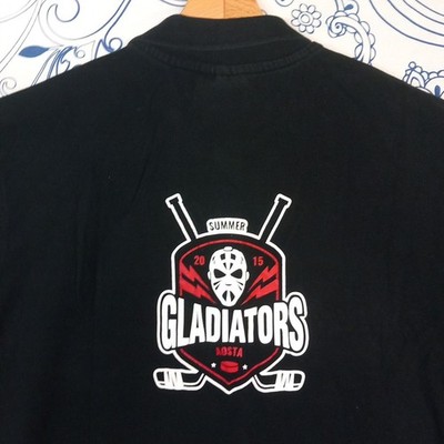 POLO CLIQUE XXL GLADIATORS OSTA HOCKEY TEAM SUMMER 2015 BACKPRINT KURZARM 