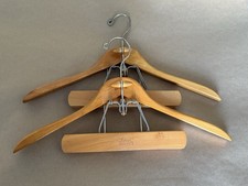 Vintage Setwell Wooden Heavy Duty Suit Valet Hangers - 18" - Lot of 2 - Nice